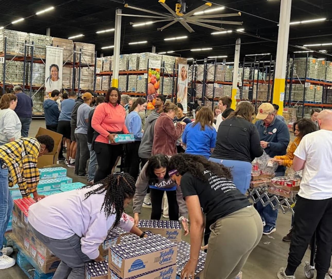 Packing Boxes of Food
